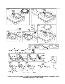 Fuel Tank Diagram and Parts List for 123J00 0100-0188 Briggs and Stratton Engine